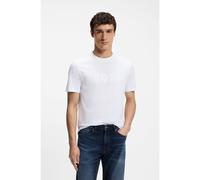 BOSS Camiseta de algodón con logo tonal grande - StyleTe_Logo, 50566504 Blanco XXL