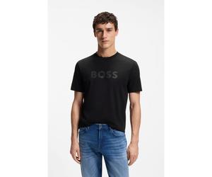BOSS Camiseta de algodón con logo tonal grande - StyleTe_Logo, 50566504 Negro M