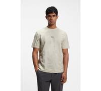 BOSS Camiseta de algodón con motivo en jacquard en 3D - StyleTS_Network JQ, 50563981 Beige claro M