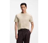 BOSS Camiseta de algodón con motivo en jacquard - StyleH-Thompson 251, 50561231 Beige claro L