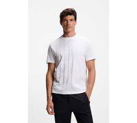 BOSS Camiseta de algodón con motivo jacquard - StyleTS_Mirror Artwork, 50548649 Blanco M