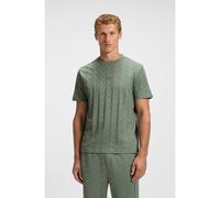 BOSS Camiseta de algodón con motivo jacquard - StyleTS_Mirror Artwork, 50548649 Verde XXL