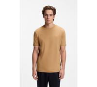 BOSS Camiseta de algodón con ribetes en contraste en los puños - StyleThompson 250_IN, 50560044 Beige S