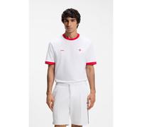 BOSS Camiseta de algodón elástico con bandera nacional y logo - StyleTS_BB BC Lux Tee, 50562134 Inglaterra XXXL