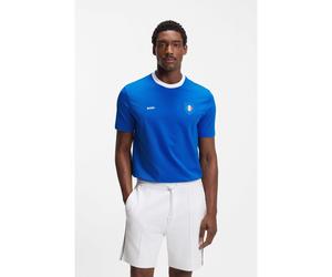 BOSS Camiseta de algodón elástico con bandera nacional y logo - StyleTS_BB BC Lux Tee, 50562134 Italia S