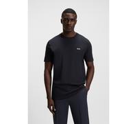 BOSS Camiseta de algodón elástico con detalle de logo - StyleTee, 50506373 Azul oscuro XS