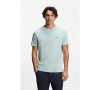 BOSS Camiseta de algodón elástico con detalle de logo - StyleTee, 50506373 Celeste S