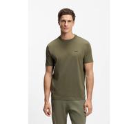 BOSS Camiseta de algodón elástico con detalle de logo - StyleTee, 50506373 Oliva L