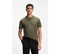 BOSS Camiseta de algodón elástico con detalle de logo - StyleTee, 50506373 Verde oscuro L