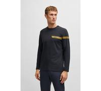 BOSS Camiseta de algodón elástico con detalle de logo - StyleTogn 1_IN, 50550300 Azul oscuro M