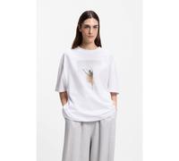 BOSS Camiseta de algodón elástico con ilustración de ballet - StyleC_Eboys_1, 50556978 Blanco S