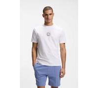 BOSS Camiseta de algodón elástico con ilustración de tenis - StyleTS_Boss Open, 50560293 Blanco XXXL