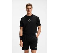 BOSS Camiseta de algodón elástico con ilustración de tenis - StyleTS_Boss Open, 50560293 Negro XL