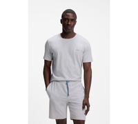 BOSS Camiseta de algodón elástico con logo bordado - StyleMix&Match T-Shirt R, 50515312 Gris claro XXL