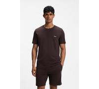 BOSS Camiseta de algodón elástico con logo bordado - StyleMix&Match T-Shirt R, 50515312 Marrón oscuro M