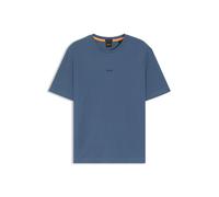 BOSS Camiseta de algodón elástico con logo en contraste - StyleTChup, 50473278 Azul XXXL