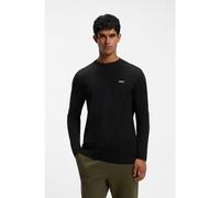 BOSS Camiseta de algodón elástico con logo en contraste - StyleTee Long, 50506365 Negro XXL