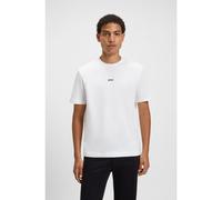 BOSS Camiseta de algodón elástico con logo estampado - StyleTChup, 50473278 Blanco S