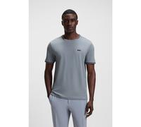 BOSS Camiseta de algodón elástico con rayas y logotipo - StyleTaul, 50521245 Gris XXXL