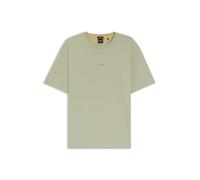 BOSS Camiseta de algodón elástico para hombre con estampado de logotipo TChup, Verde abierto 370, XXL
