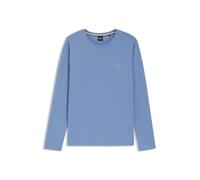 BOSS Camiseta de algodón elástico - StyleMix&Match LS-Shirt R, 50515389 Azul L