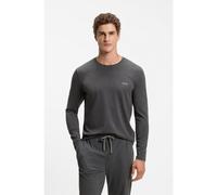 BOSS Camiseta de algodón elástico - StyleMix&Match LS-Shirt R, 50515389 Gris oscuro S