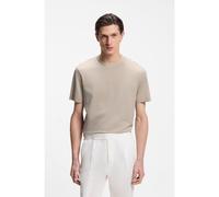 BOSS Camiseta de algodón mercerizado con jacquard en tres tonos - StyleH-Thompson 242, 50559775 Beige claro L