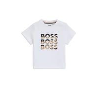 BOSS Camiseta de algodón para niños con logos con efecto degradado - StyleJ52113/10P12M, J52113 Blanco 81