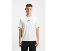 BOSS Camiseta de algodón Pima con estampado gráfico de pelotas de tenis - StyleTEE BOSS OPEN 25, 50545292 Blanco XXXL