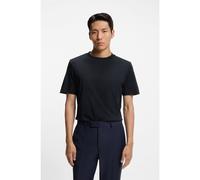 BOSS Camiseta de algodón Supima mercerizado con cuello redondo - StyleL-Tesar 14, 50509277 Azul oscuro XS