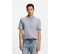 BOSS Camiseta de algodón y seda con estructura - StyleL-Tesar 124, 50554826 Celeste M