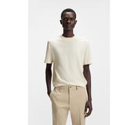 BOSS Camiseta de algodón y seda con motivo a cuadros Príncipe de Gales - StyleL-Tesar 111, 50545188 Natural XXXL