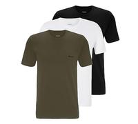 BOSS Camiseta de cuello R para hombre, pack de 3 unidades, -968 Olive / Black / White, M