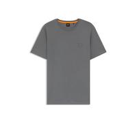 BOSS Camiseta de punto de algodón con parche de logo - StyleTales, 50508584 Gris XL