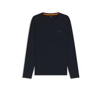 BOSS Camiseta de manga larga de algodón con logo en aplique - StyleTacks, 50512111 Azul oscuro XXL