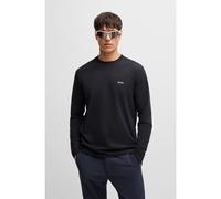 BOSS Camiseta de manga larga de algodón elástico con logo en contraste - StyleTee Long, 50506365 Azul oscuro XL