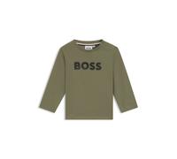 BOSS Camiseta de manga larga para niños en algodón con logo de diseño - StyleJ52467/72402A, J52467 Verde oscuro 81