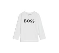 BOSS Camiseta de manga larga para niños en algodón con logo en contraste - StyleJ25P25/84906A, J25P25 Blanco 162