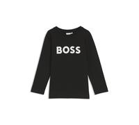 BOSS Camiseta de manga larga para niños en algodón con logo en contraste - StyleJ25P25/84906A, J25P25 Negro 150