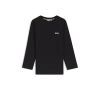 BOSS Camiseta de manga larga para niños en algodón con logo estampado - StyleJ52364/09B04A, J52364 Negro 162