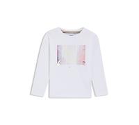 BOSS Camiseta de manga larga para niños en algodón elástico con ilustración estampada - StyleJ52421/10P04A, J52421 Blanco 126