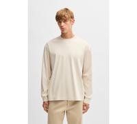 BOSS Camiseta de manga larga relaxed fit en algodón mercerizado - StyleC-Tubby 11, 50531331 Natural XS
