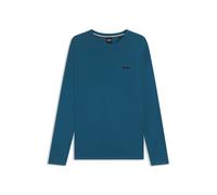 BOSS Camiseta de pijama con estructura de rejilla de algodón - StyleWaffle LS-Shirt, 50535870 Azul XXL