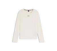 BOSS Camiseta de pijama de algodón elástico con logo estampado - StyleCI_LS-Shirt, 50510326 Natural XL