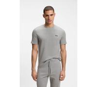 BOSS Camiseta de pijama en algodón con logo bordado - StyleWaffle T-Shirt, 50535891 Gris S