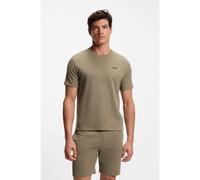 BOSS Camiseta de pijama en algodón con logo bordado - StyleWaffle T-Shirt, 50535891 Marrón claro L