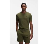 BOSS Camiseta de pijama en algodón con logo bordado - StyleWaffle T-Shirt, 50535891 Verde XL
