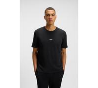 BOSS Camiseta de pijama en algodón elástico con rayas de la marca - StyleUnique T-Shirt, 50545930 Negro XL