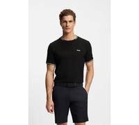 BOSS Camiseta de piqué de algodón - StyleTaul, 50521245 Negro XXXL