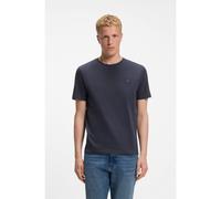BOSS Camiseta de punto de algodón con aplique de logo - StyleTales, 50508584 Azul oscuro S